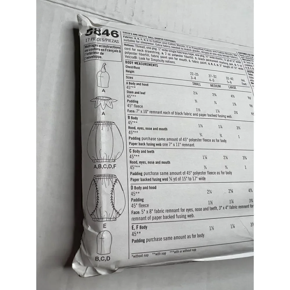 Simplicity costumes pattern 5846 - Picture 6 of 6